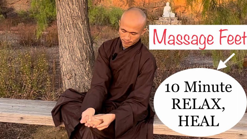 10 Min Massage Feet To Relax And Heal : Qigong For Beginners