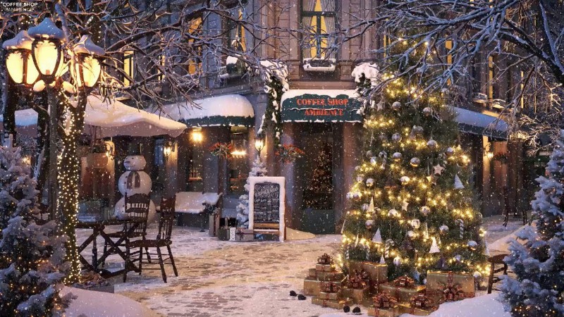 image 0 3 Hours Of Christmas Jazz Music With Snowfall And Traditional Christmas Songs & Carols