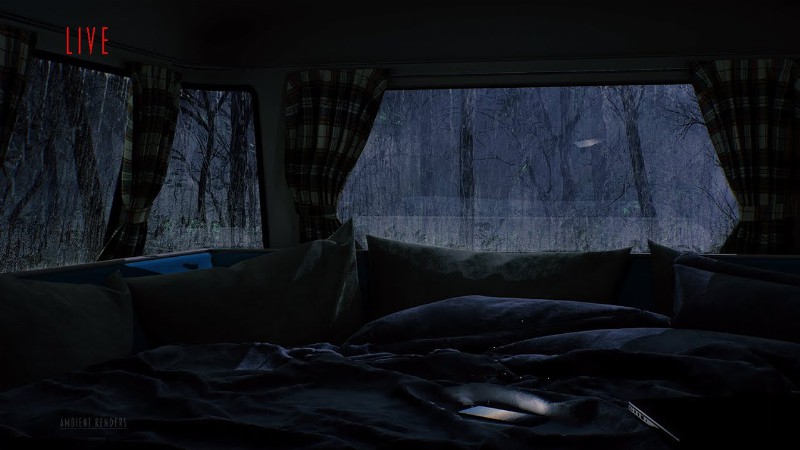 image 0 Beautiful Rain Sounds For Sleeping : Car Camping : Rain On Window Sounds For Sleeping