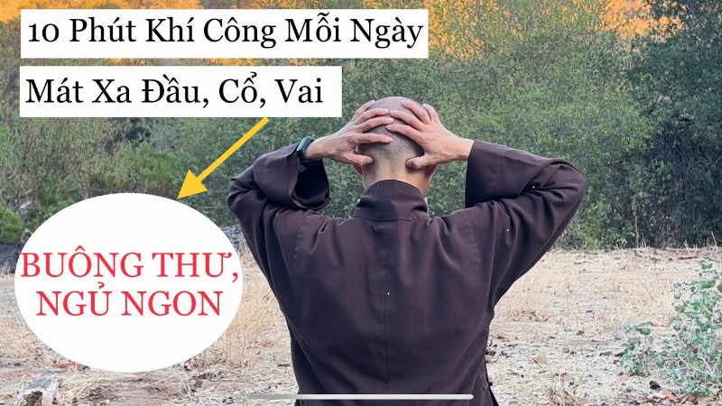 image 0 BuÔng ThƯ NgỦ Ngon : Khí Công Massage ĐẦu CỔ Vai : 10 Min Qigong Massage Head Shoulders (vn)