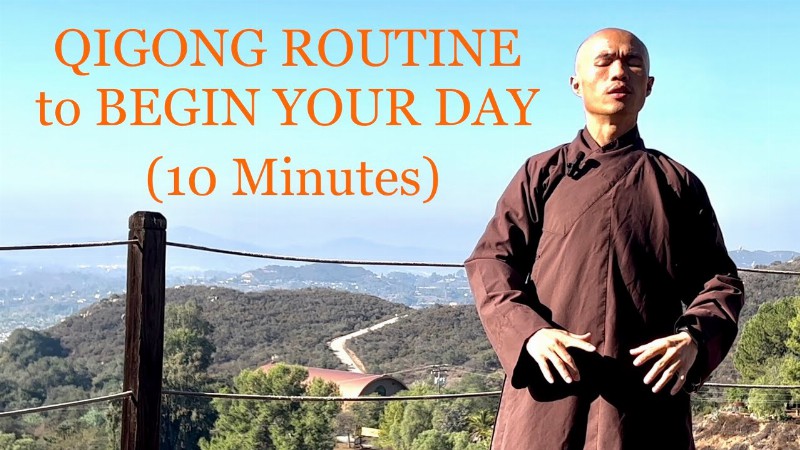 Heal Lower Back Shoulders Hips : Qigong Daily Routine To Begin Your Day (10 Min)