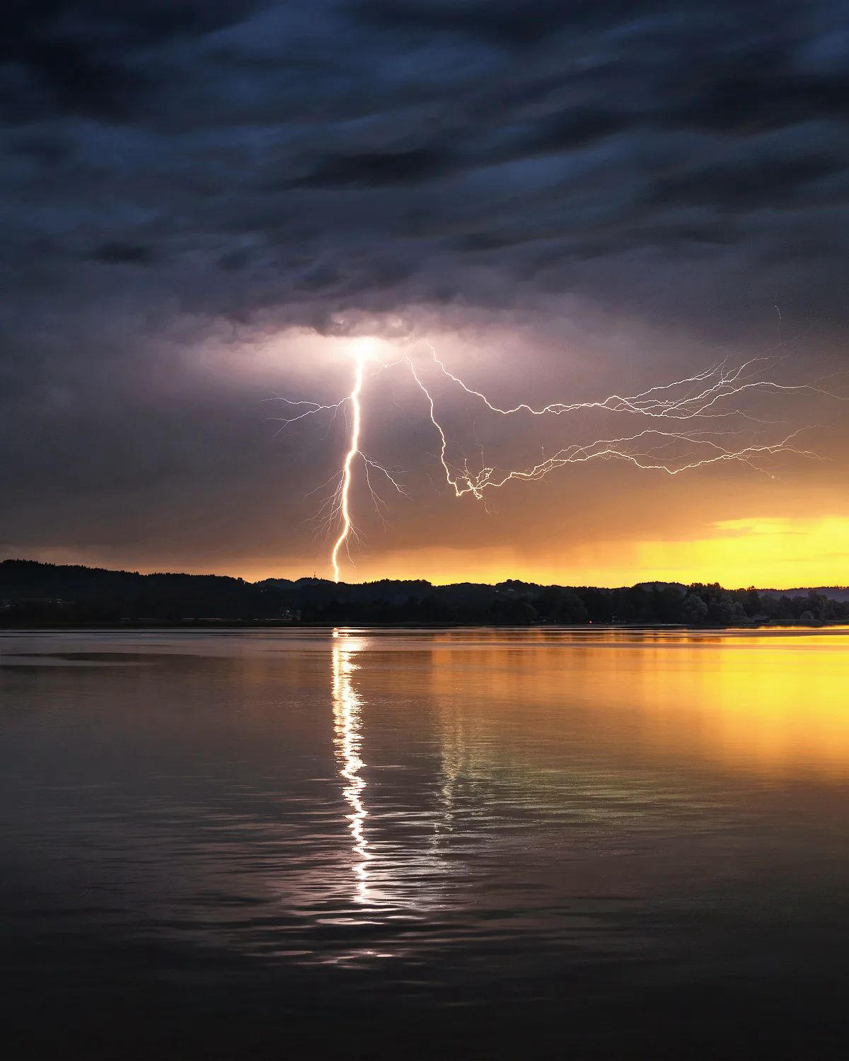 image  1 Kilian Schönberger - Lightning StrikeMaybe my favorite photo of Lake Chiemsee yet