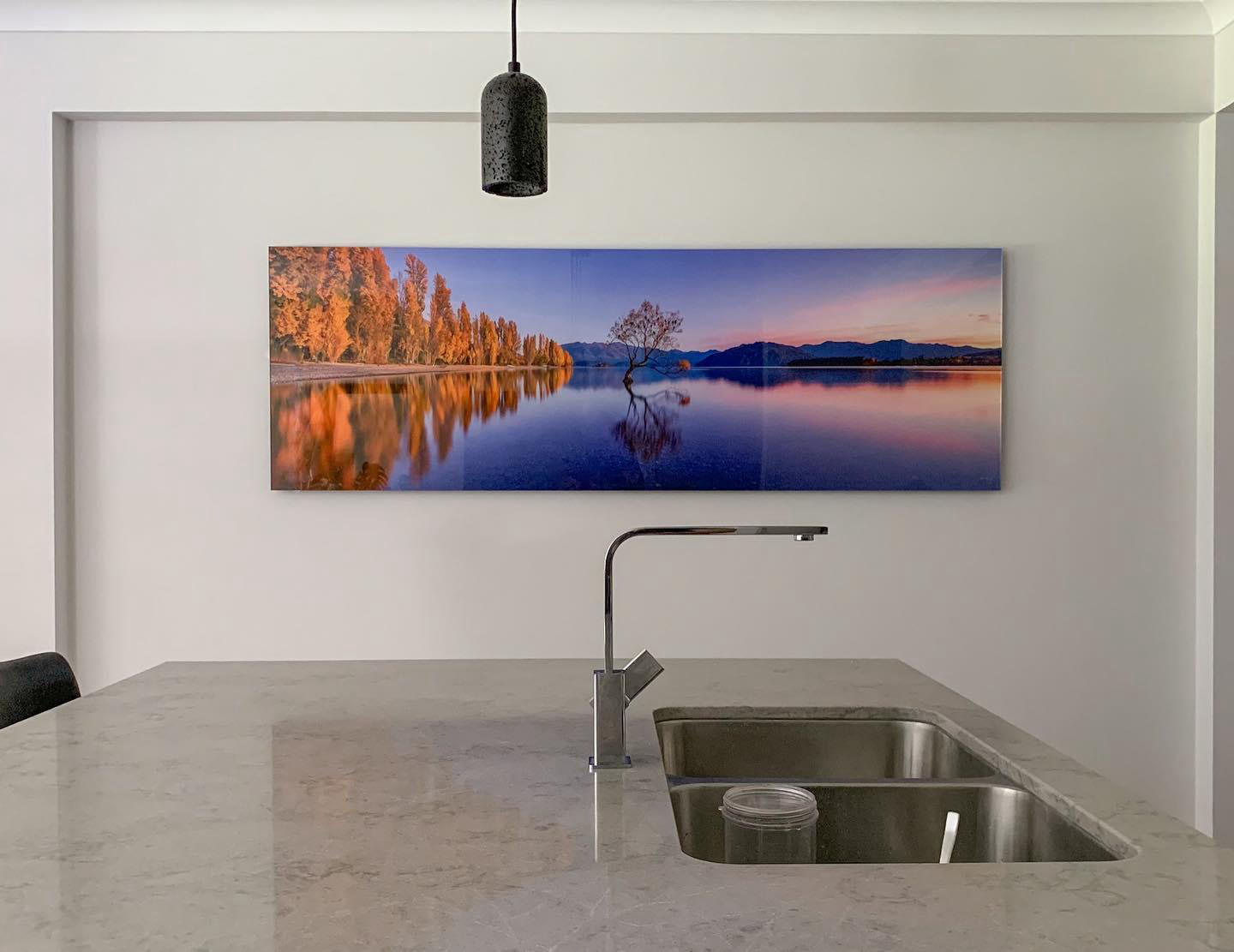 image  1 Recently installed in a new collectors’ home in Melbourne, this 80” frameless ‘Harmony’ looks stunni